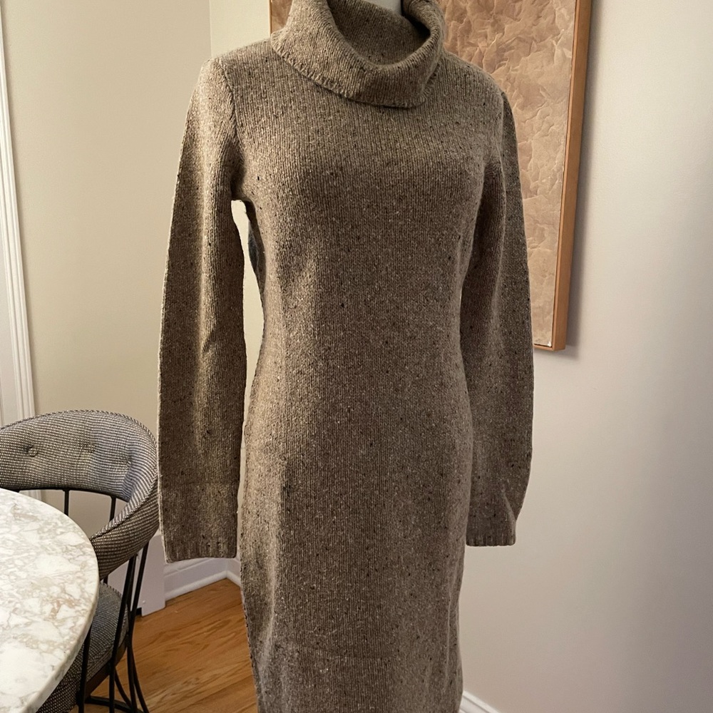 Lauren x Ralph Lauren | Wool Sweater Dress with Contrast Stitch
